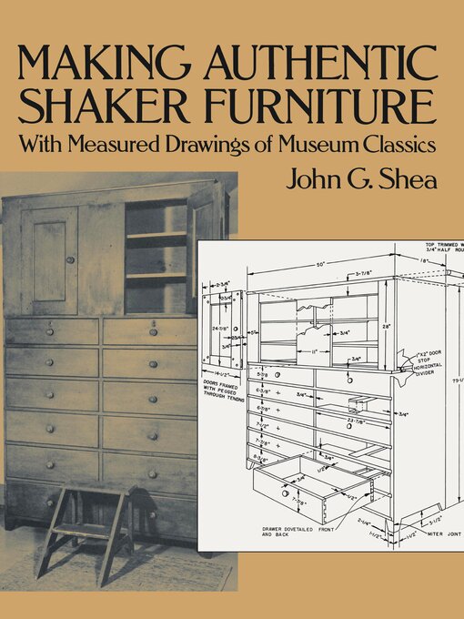 Title details for Making Authentic Shaker Furniture by John G. Shea - Available